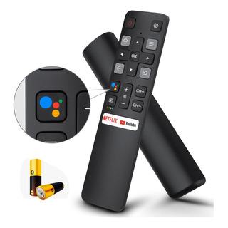 Control Remoto Para Tcl Smart Rc802v Voz Con Funda Y Pilas Control Remoto Para Tcl Smart Rc802v Voz Con Funda Y Pilas
