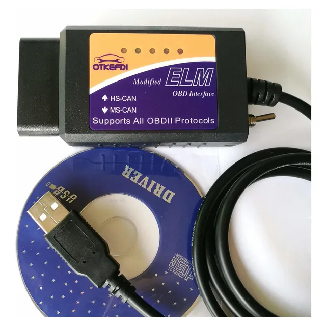 Otkefdi Elm 327 Usb Lector Escaner Obd Modificado