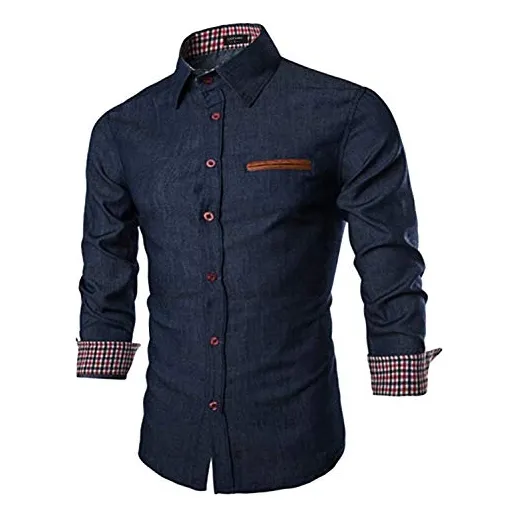Coofandy Mens Moda Slim Ajuste Camisa Casual, Zbt1p