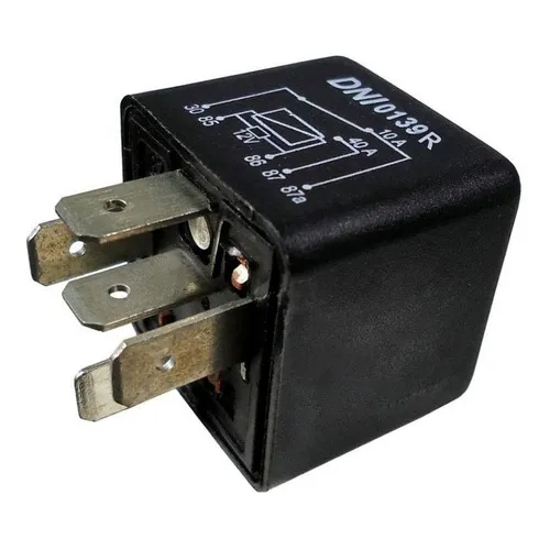 Rele Auxiliar Reversor Com Resitor 5 Terminais 40/10a 12v