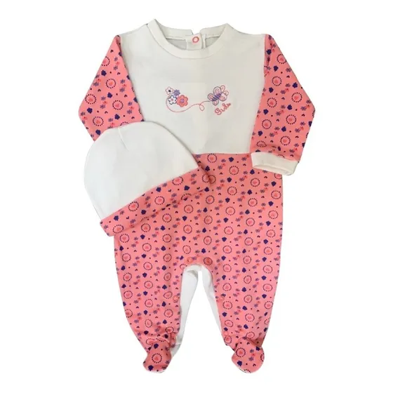 Mono De Bebé Con Gorro  Mariposa  Babsiboo  Ref. 7303