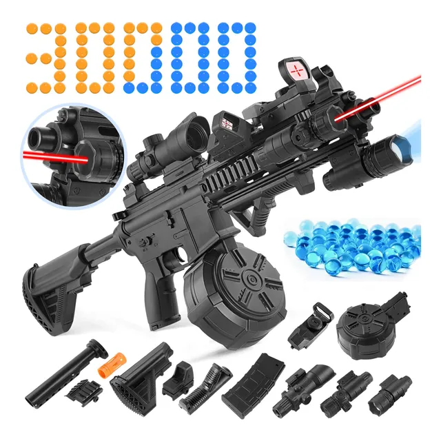 Pistola De Hidrogel M4 Lanzador Gel Automática Con Láser 1:1