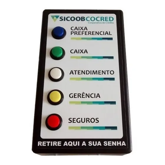 Botoeira Usb Com 5 Botões Para Programa De Painel Eletrônico