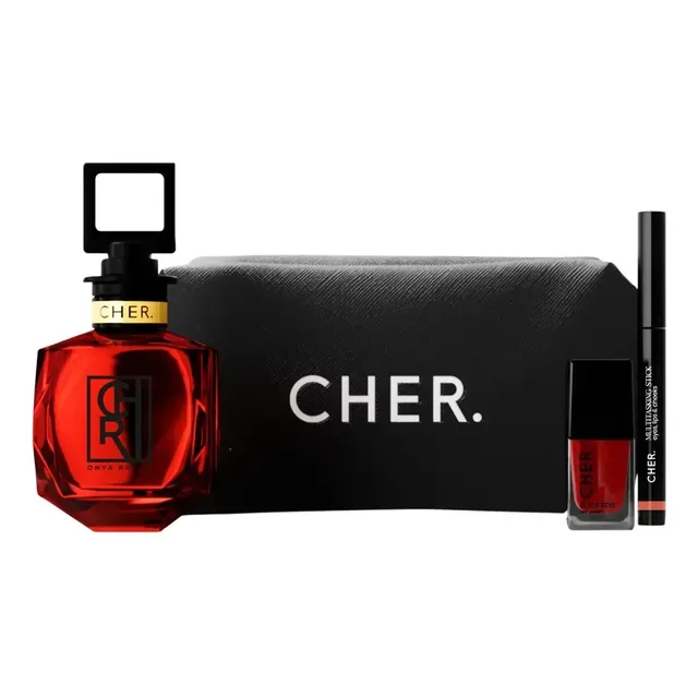 Perfume Mujer Cher Onyx Rouge Edp 100ml Set