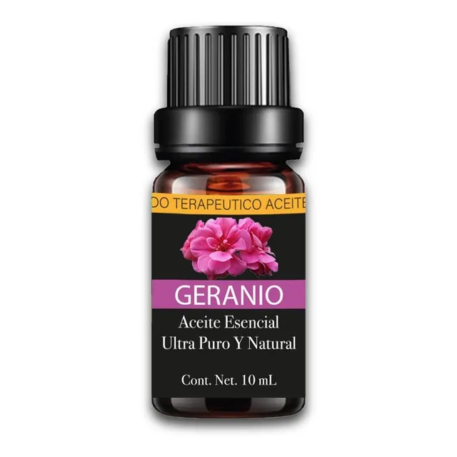Aceite Esencial De Geranio 100% Natural Y Puro Aromaterapia