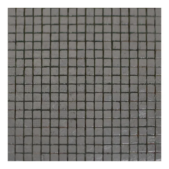 Mosaico Vidrio 30x30cm Color Gris Plateado