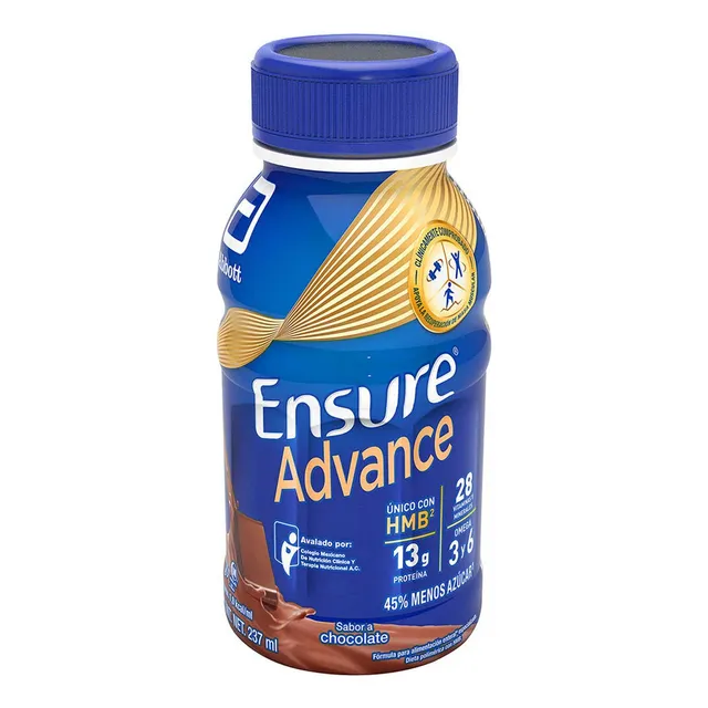 Suplemento Alimenticio Ensure Advance Alimentación Especializada Chocolate 237ml