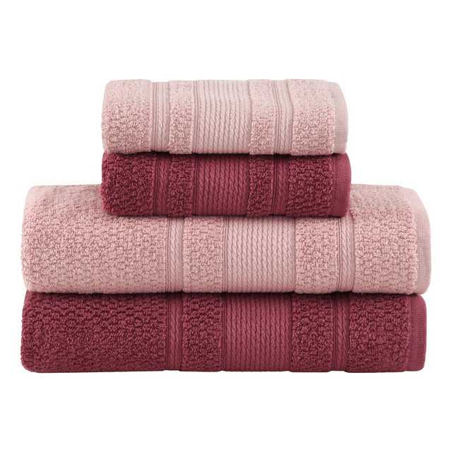 Jogo De Toalhas Buddemeyer Bella Extra Soft Banho 4 Rosa/rosa Claro Lisa Jogo De Toalhas Buddemeyer Bella Extra Soft Banho 4 Rosa/rosa Claro Lisa