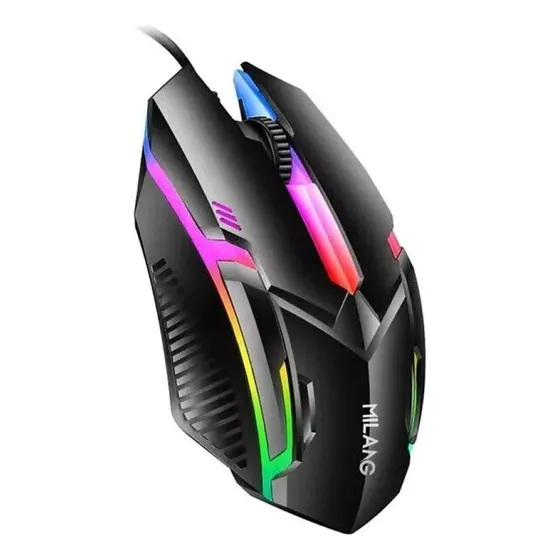 Mouse Gamer Usb Milang M3 Luces Rgb 1000dpi Ratón Gaming