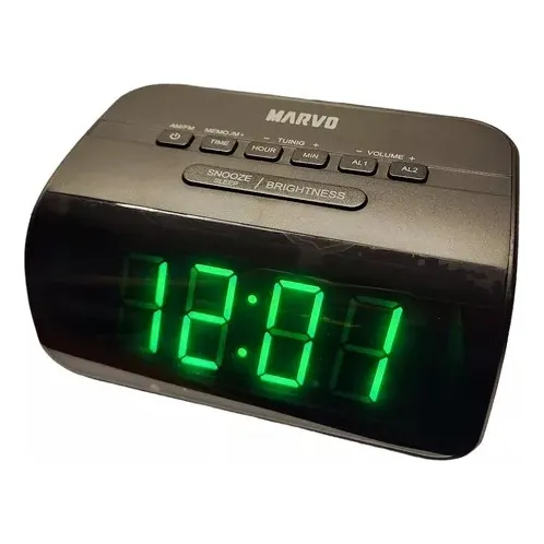Radio Reloj Con Display Digital Am Y Fm 1 Año De Garantia