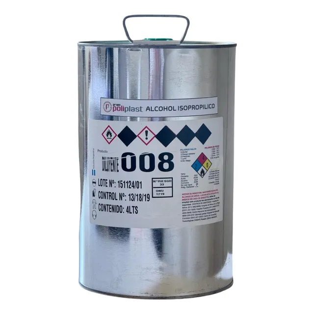 Poliplast Alcohol Isopropílico 4l P/ Electrónica