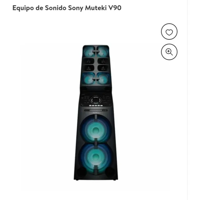 Torre De Sonido Sony Mhc-v90dw Negro 2400w Bluetooth