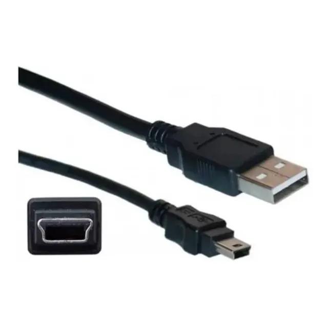 Cable Usb A Mini Usb 5 Pines Celular Cámaras Mp3 Mp4 Ps3