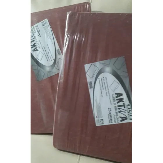 Carpetas De Fibra Marron Tamaño Carta Y Oficio Sin Ganchos