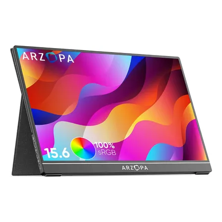Monitor Gamer Arzopa A1 Gamut con pantalla de 15.6"" 60Hz y resolución Full HD