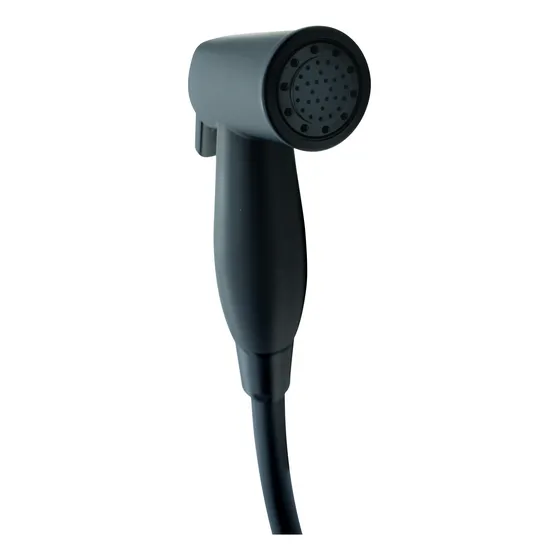 Ducha Teléfono Abs Acquabela Carrara Negro 1.2mts