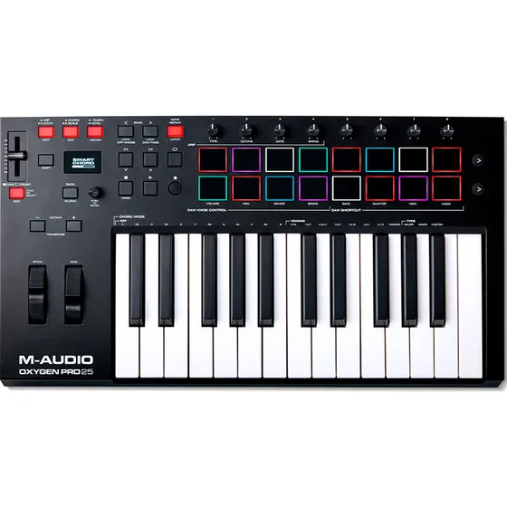 Teclado Controlador M-audio Oxygen Pro 25 Midi Usb 25 Teclas