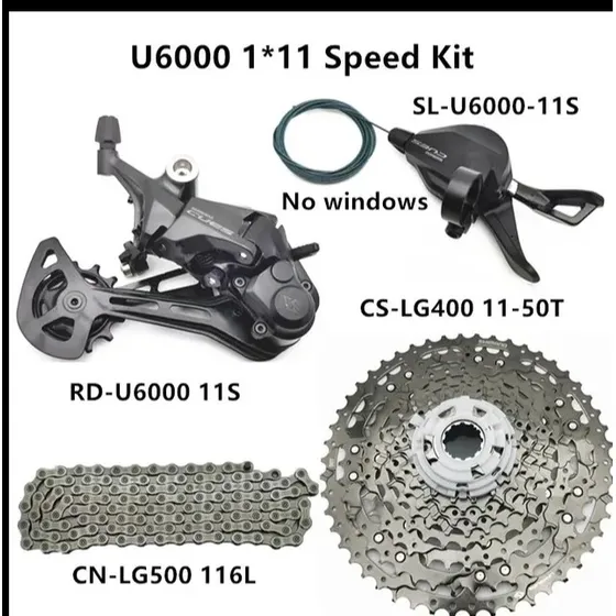 Transmisión Shimano Cues 1x11 U6000 11-50 (nueva) Mtb 11v
