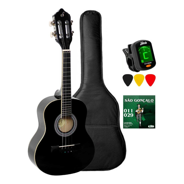 Cavaco AcĂșstico Giannini Cs14 Kit Capa Palhetas E Afinador Cavaco AcĂșstico Giannini Cs14 Kit Capa Palhetas E Afinador