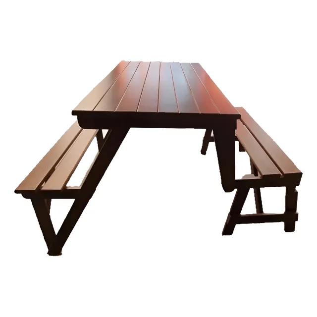 Mesa Banca Plegable Elegante Para 4 A 6 Personas