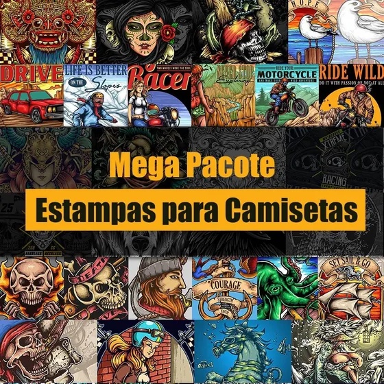 2000+ Vetores Estampas Sublimação Camiseta