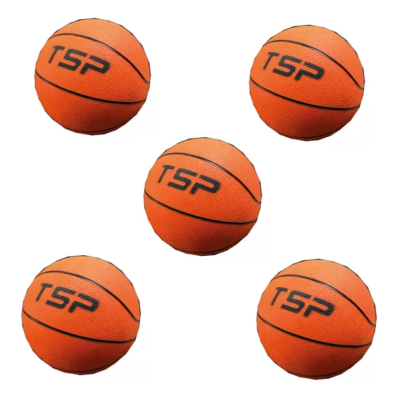 Pelota De Basquet Pesada Tsp Goma N°5 Combo X 6
