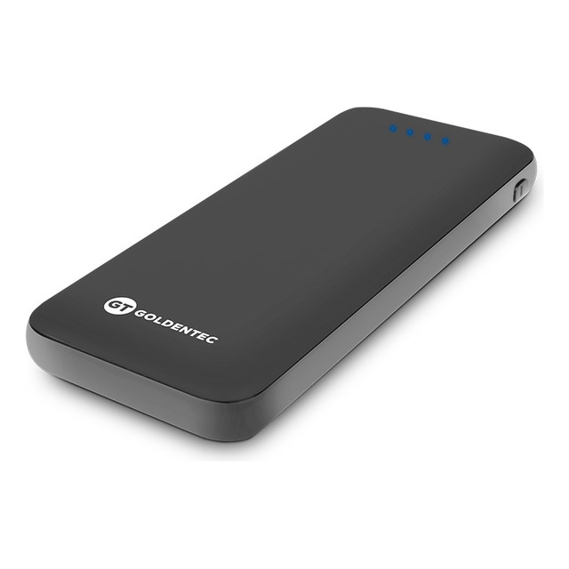 Carregador Portátil 5000mah Com 2 Portas Usb Slim Goldentec Carregador Portátil 5000mah Com 2 Portas Usb Slim Goldentec