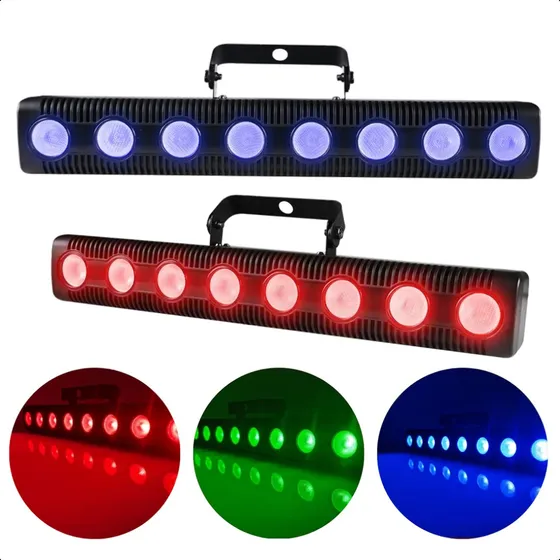 Ribalta Rgbw Beam Barra Com 8 Leds Dmx 12v Bivolt Refletor