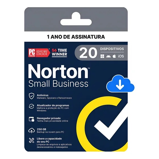 Norton Small Business 250gb 20 Dispositivos 12 Meses