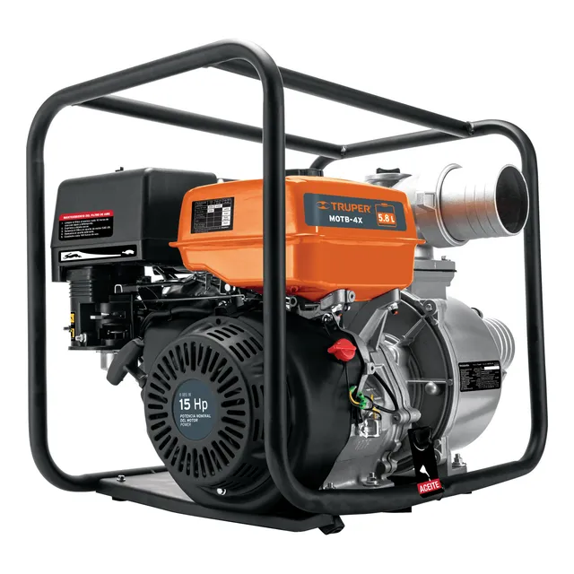Motobomba Autocebante 4  X 4  A Gasolina 15 Hp Truper