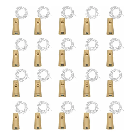 Luces Led Para Botellas De Vino,fairy Lights Luz Corcho 20pc
