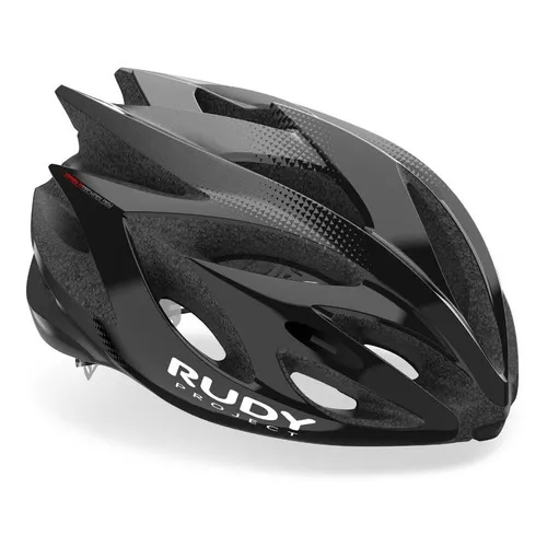 Casco De Bicicleta Rudy Project Rush - Solo Bici Color Black - Titanium Shiny Talle S