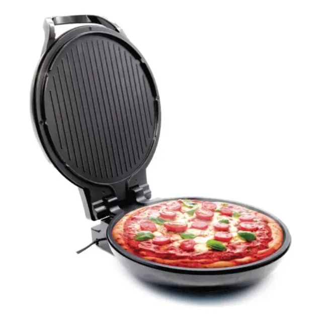 Pizza Maker Horno De Pizza Crepera Grill Home Elements Negro