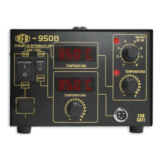 Estação de Retrabalho Ar quente Conjugada 2 em 1 mod. AFR 950B 220V