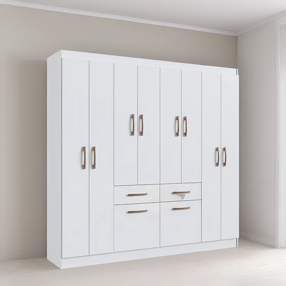 Ropero Armario Placard Multiuso Dormitorio 8 Puertas