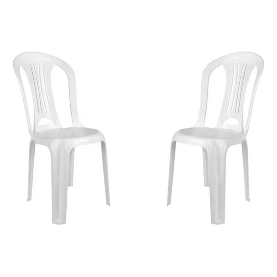 Pack 2 Sillas De Plástico Para Jardín Mor Bistró Hasta 140kg