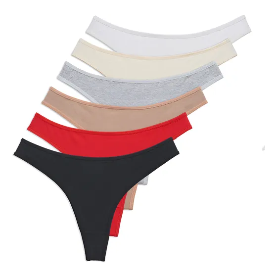 Pack X 6 Bombachas Colaless Algodón Y Lycra Cf Art. 6185