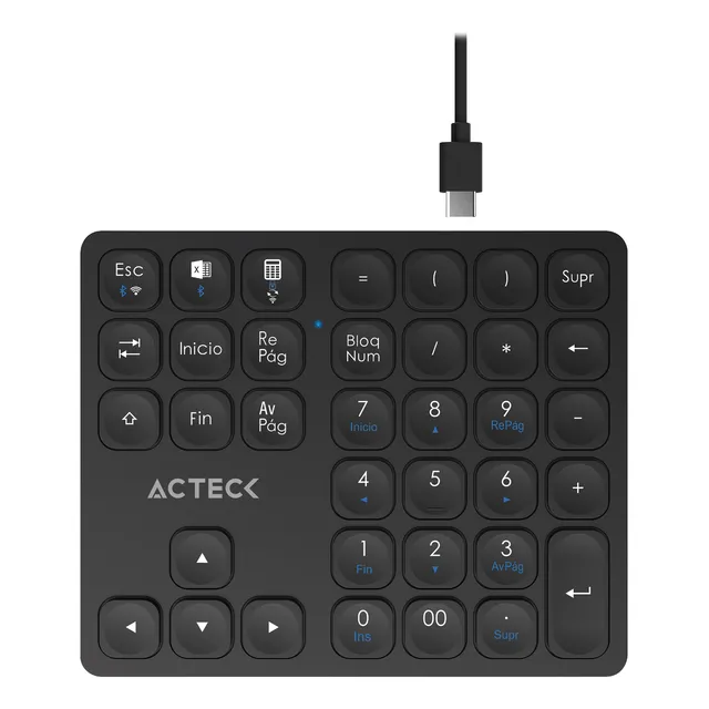 Teclado Numerico Acteck Inalámbrico Multidispositivo Tn480