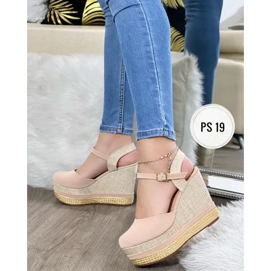 Bellas Plataforma Cerrada Damas Mujer Moda 2024