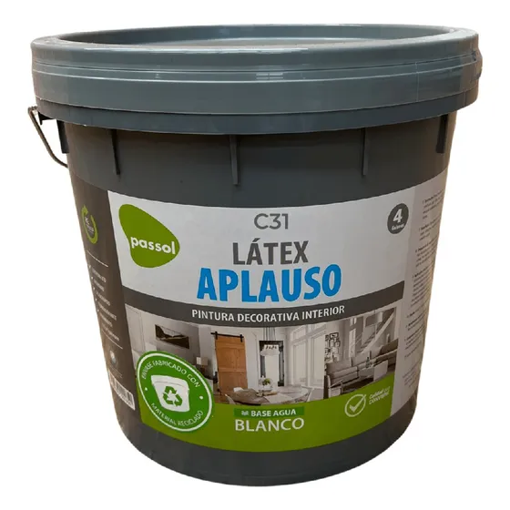 Passol latex blanco tineta 4 galones