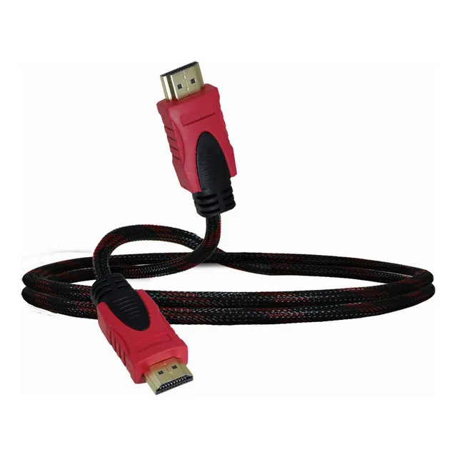 Cable HDMI de 1 HDMI macho a 1 HDMI macho Ele-Gate WI.02.1.5 negro/rojo de 1.5m
