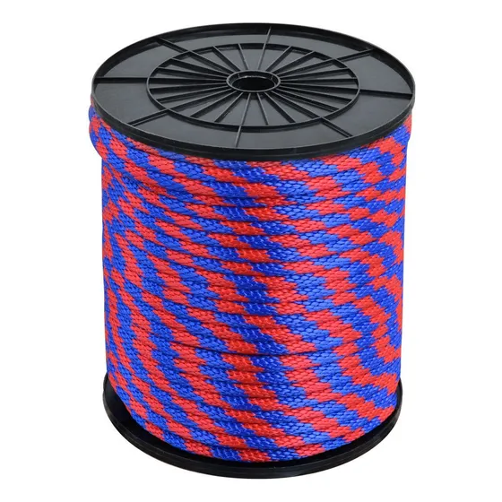Cuerda Trenzada Polipropileno  3/8  Rojo/azul 10kg