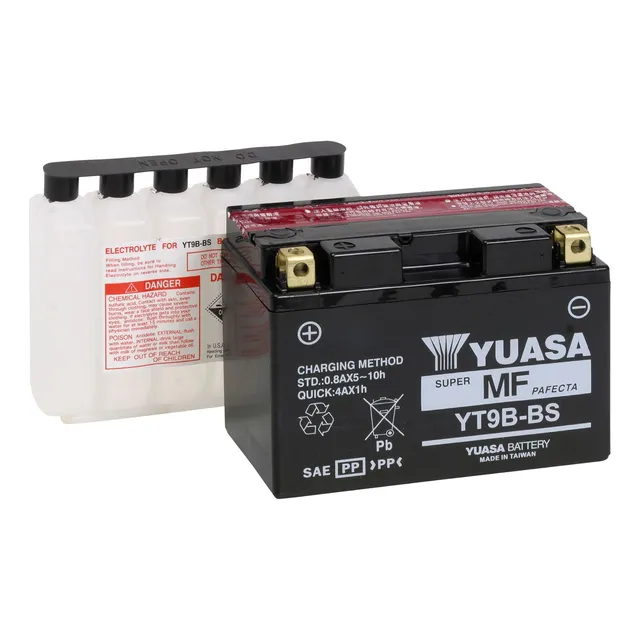 Batería Yuasa Yuam629b4 Yt9b-bs, Alto Rendimiento Multicolor
