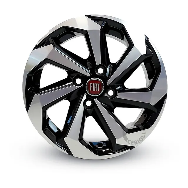 Roda Aro 13 Fiat 4x98 Palio Uno Fiorino / Jogo + Bicos