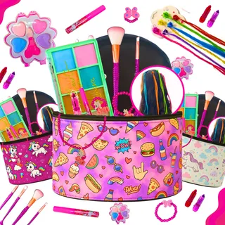 Kit Infantil Criança De Maquiagem Maletinha Linda Completa Kit Infantil Criança De Maquiagem Maletinha Linda Completa