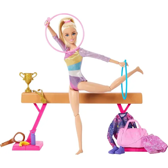 Muñeca Barbie Gimnasta - Set Gimnasia Barbie Original Mattel