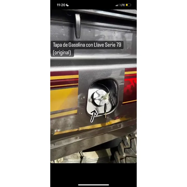 Tapa Gasolina Con Llave Toyota Machito Hembrita Pick Up
