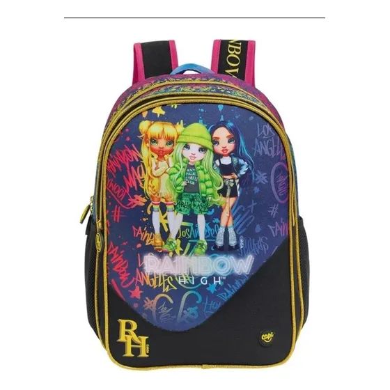 Morral Grande Escolar Rainbow High Capi Niña