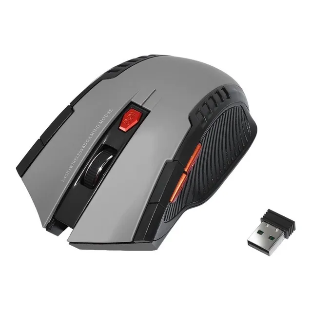 Mouse Gamer Inalambrico 2400dpi Ajustable 6 Botones 5colores