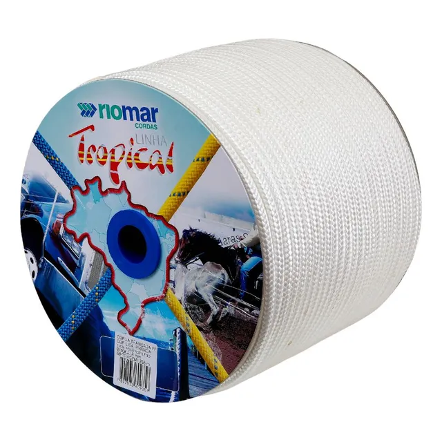 Corda Pp Tropical 14mm 110m Branca Riomar